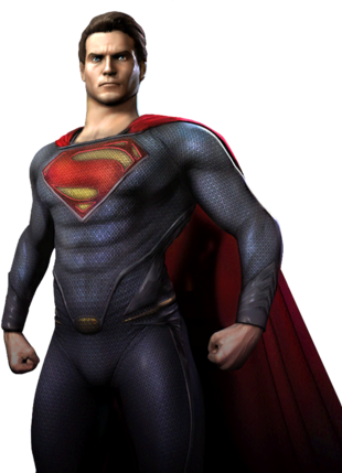 Man Of Steel - Injustice Superman Man Of Steel (310x429), Png Download