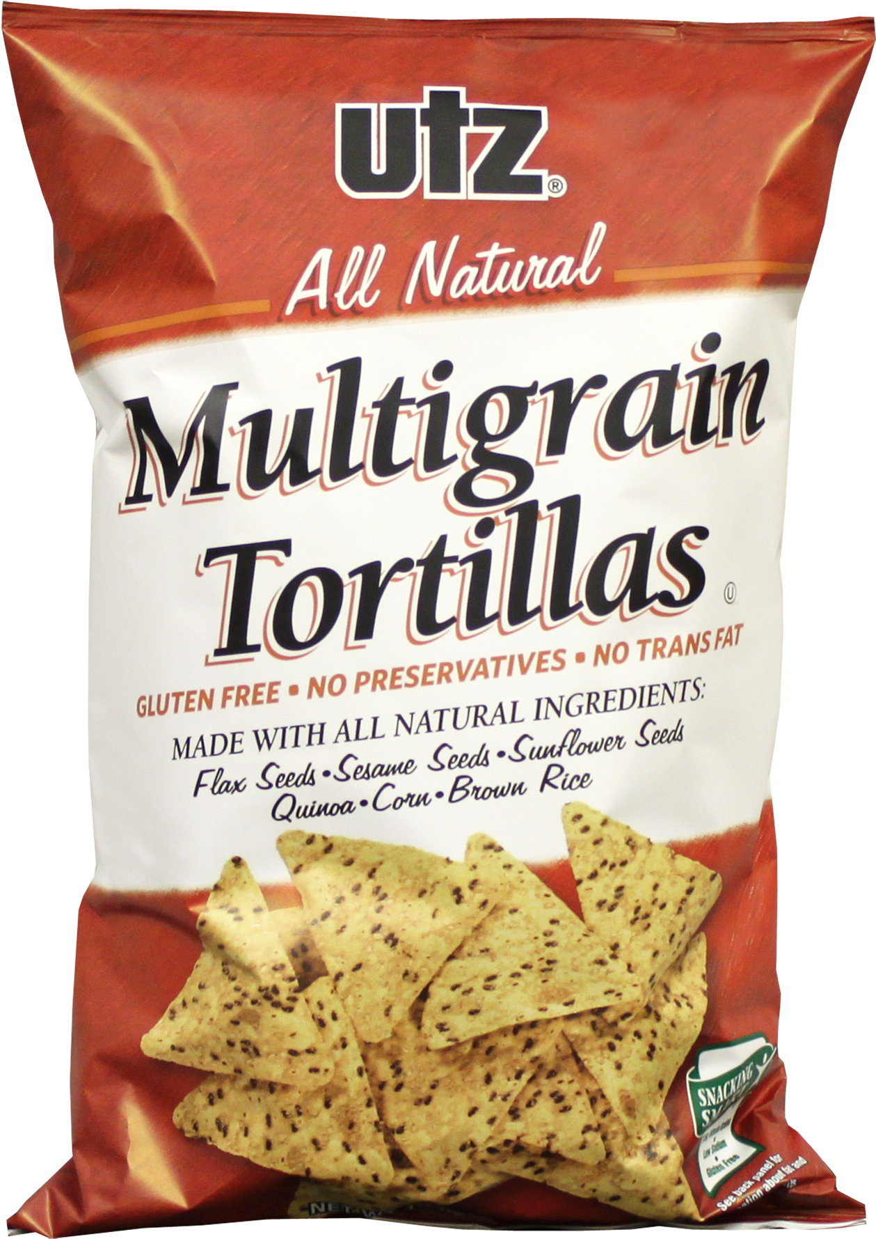 Product Image - Utz Tortillas, Multigrain - 10 Oz Bag (1500x1971), Png Download