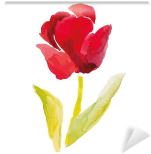 Popular Spring Flower - Watercolor Painting (400x400), Png Download