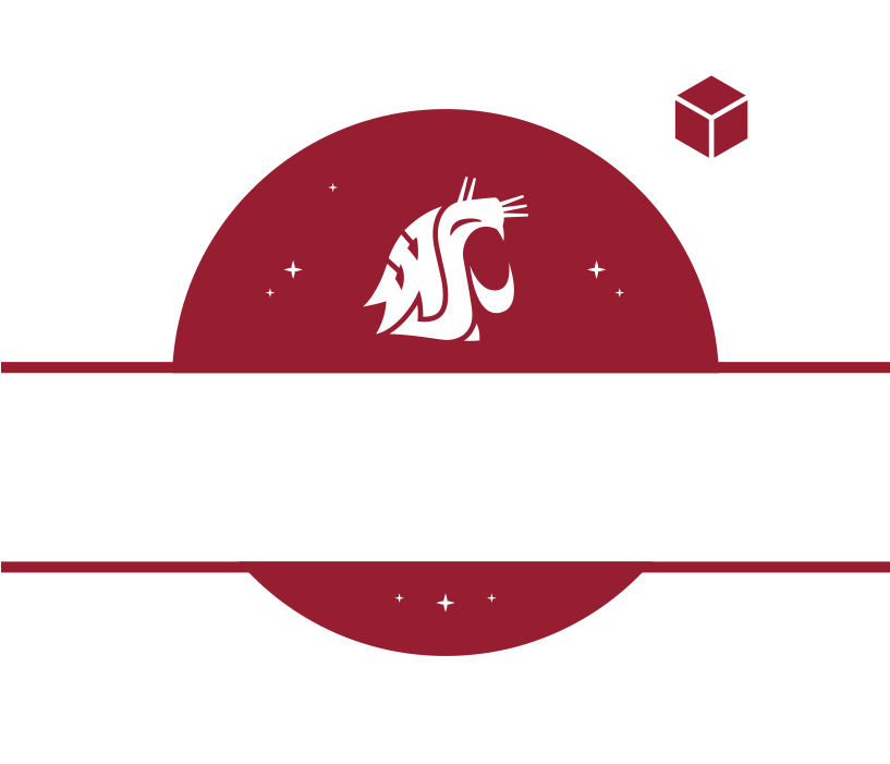 Cougs In Space - Washington State Cougars (1000x1000), Png Download