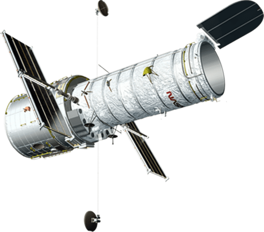 Download - Hubble Space Telescope White Background (525x461), Png Download