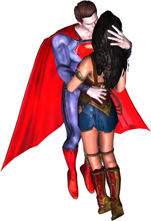 Superman And Wonder Woman Dawn Of Justice Deviant (803x994), Png Download