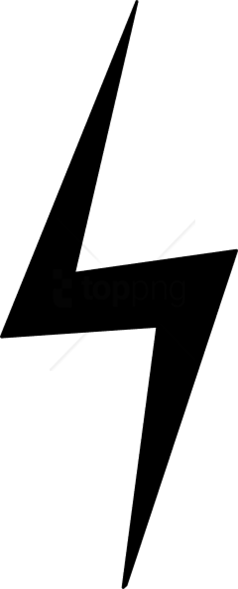 Clip Art Black And White Straight Down Black Lightning - Black Lightning Bolt Png (240x593), Png Download