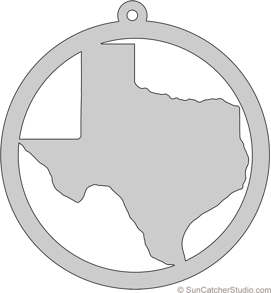 Texas Map Circle Free Scroll Saw Pattern Shape State - Emblem (936x1000), Png Download