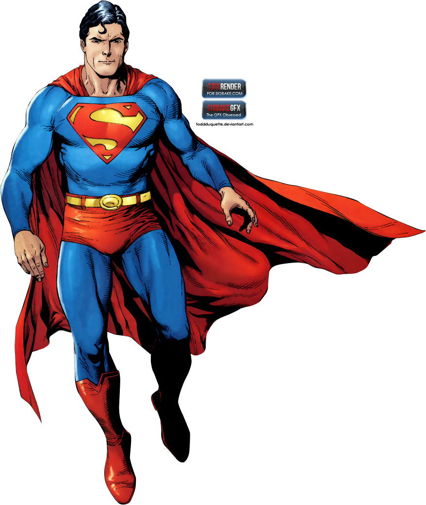 Superman Render By Tjfx On Clipart Library - Hot Sell Superman Costume Christopher Reeve Jumpsuit (993x1080), Png Download