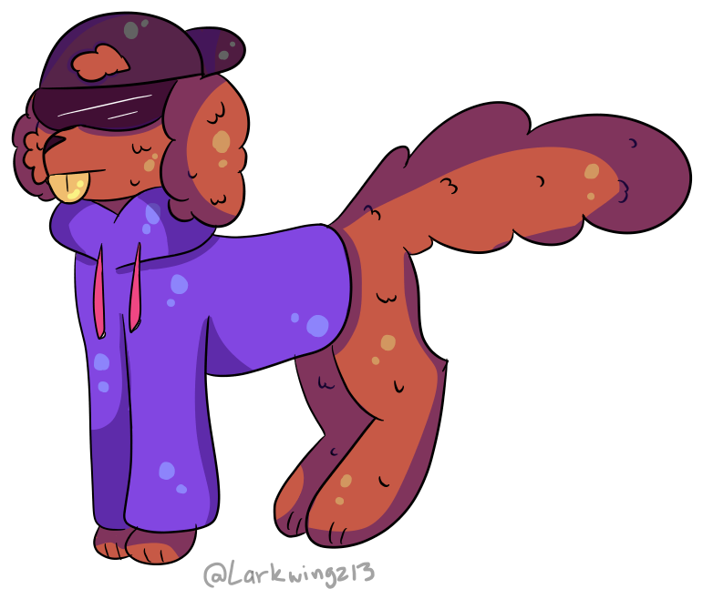 Okay Now It's Just Charley In An Outfit, So There Goes - Cartoon (800x700), Png Download