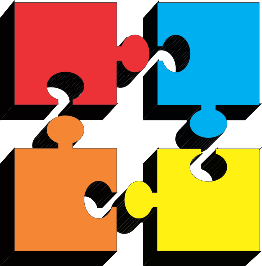 How To Set Use Puzzle Pieces Clipart (888x900), Png Download
