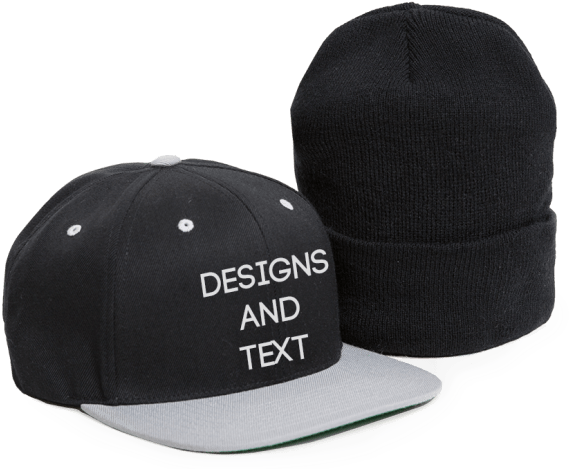 Custom Caps, Hats & Beanies - Custom Hats (650x484), Png Download