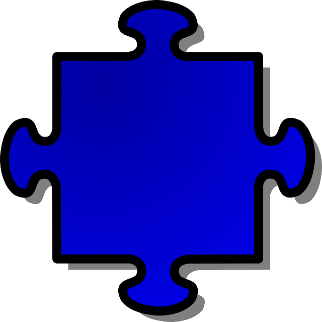 Blue, Shapes, Shape, Jigsaw, Puzzle, Piece - Puzzle Pieces Clip Art (640x639), Png Download