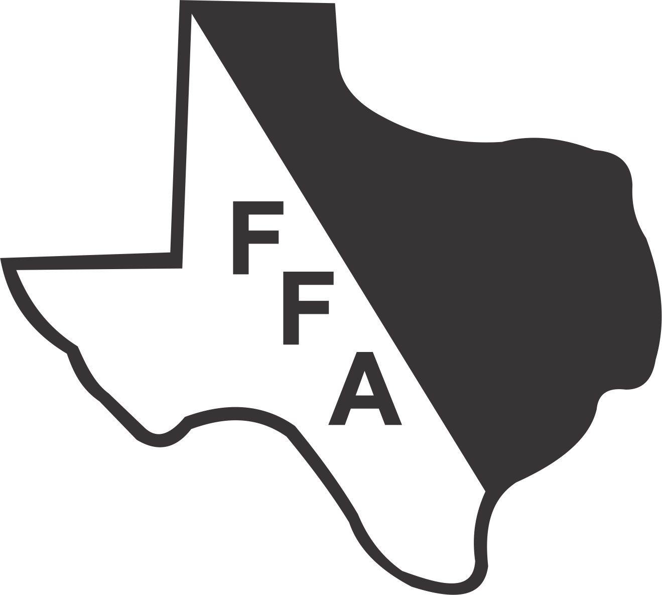 Ffa Texas - Texas (1319x1185), Png Download