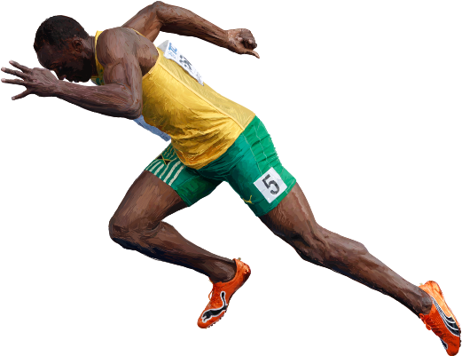 Usain Bolt Png Images Transparent Free Download - Usain Bolt Transparent Background (600x400), Png Download