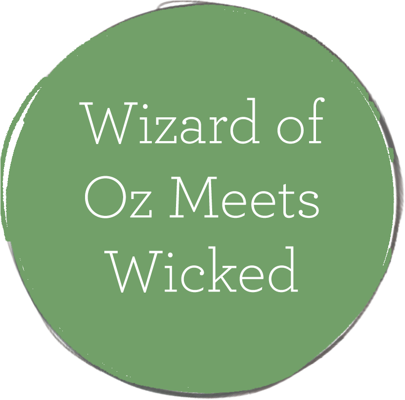 Wizard Of Oz Meets Wicked (826x814), Png Download