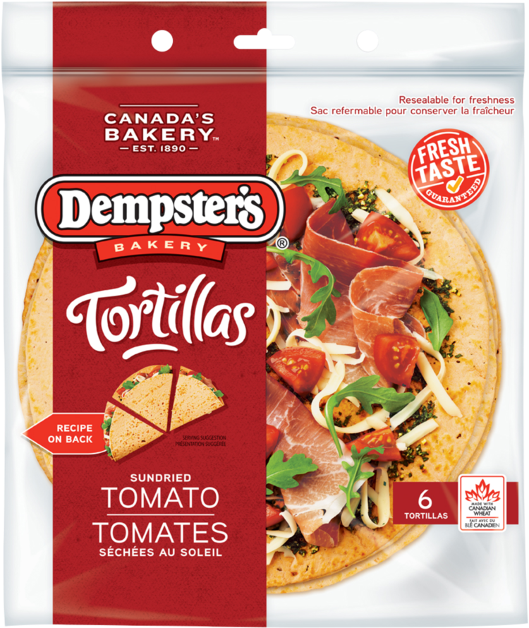 Dempster's® Sundried Tomato - Tomato Tortilla (800x959), Png Download