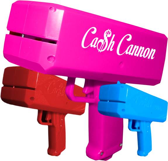 Http - //www - Nightclubshop - Com/cash Cannon Make - Cash Cannon Money Gun Png (600x572), Png Download