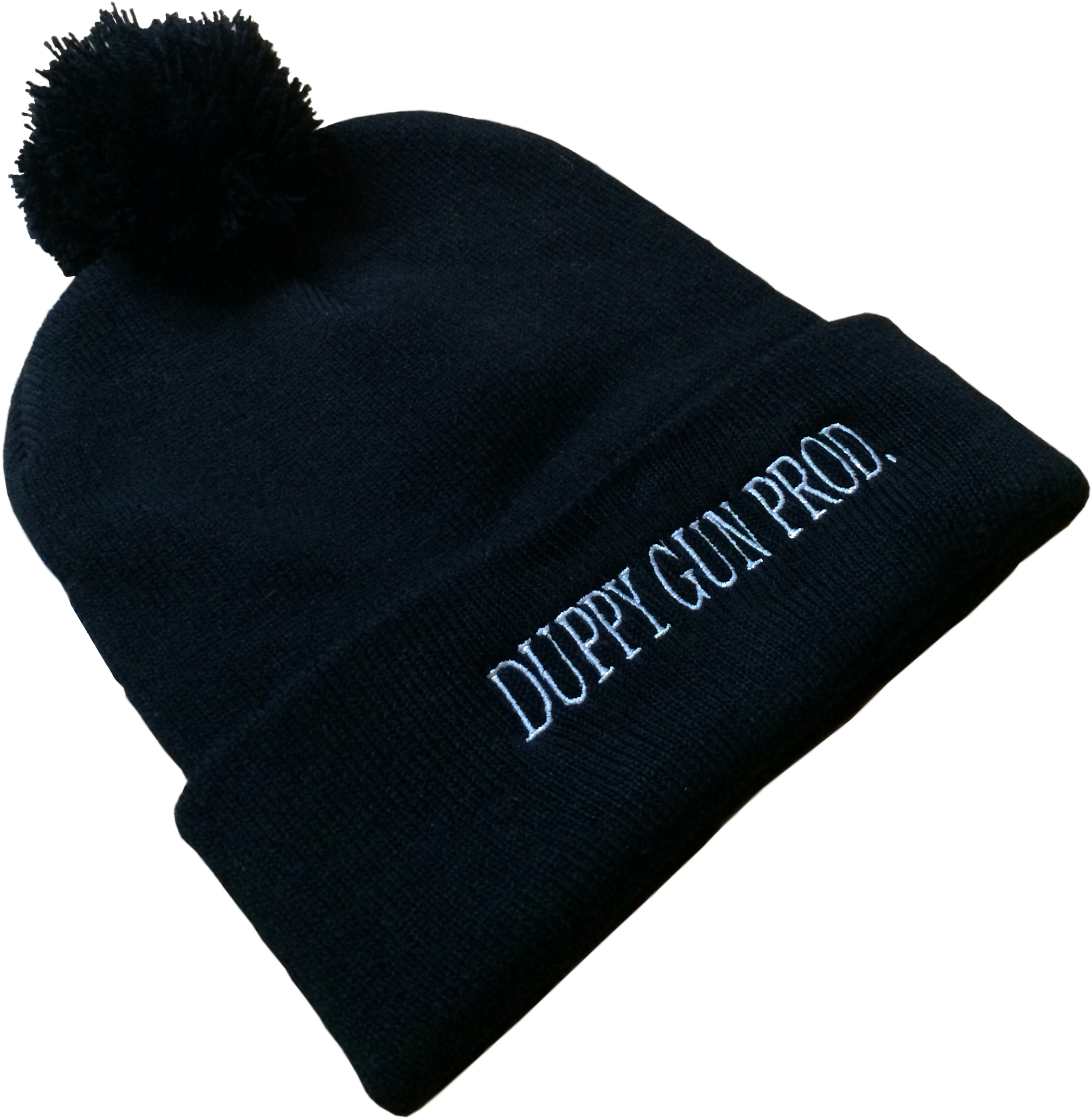 Duppy Gun Prod Pom Pom Knit Cap - Beanie (2443x2443), Png Download
