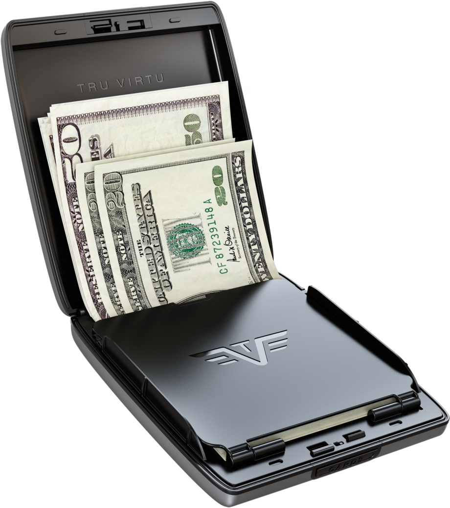 Tru Virtu® Wallet Money & Cards Purple Rain - Tru Virtu Money And Cards Case (963x1080), Png Download
