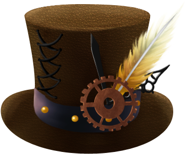 Steampunk - Steam Punk Hat Drawing (454x340), Png Download
