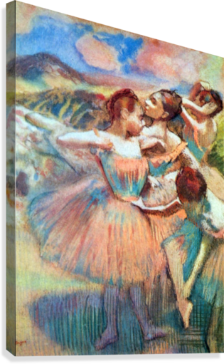 Dancers In The Landscape By Degas Canvas Print - Switchart Print: Degas' Dancers In The Landscape, 61x46in. (315x511), Png Download