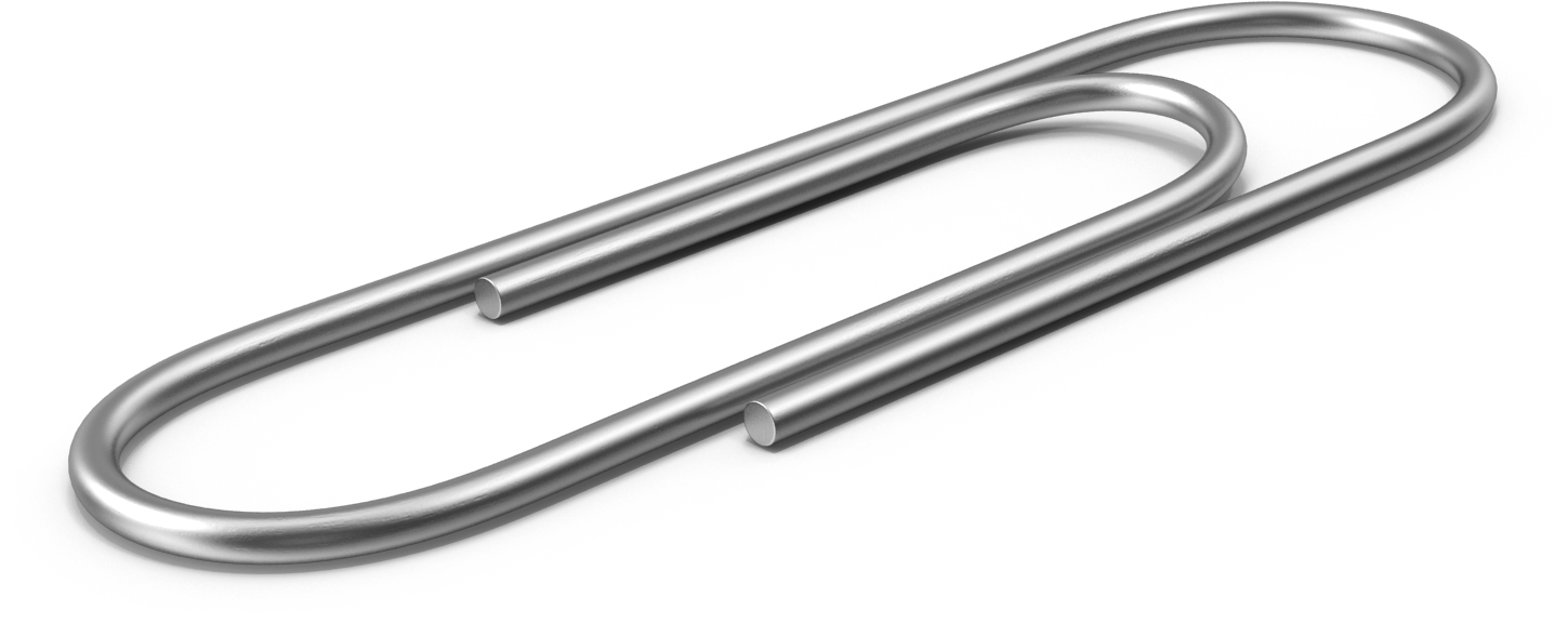 Download Paper Clip Safety Pin Paper Clip PNG Image with No