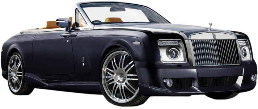 Drophead Rolls Royce Phantom - Rolls Royce Ghost Cabriolet (849x358), Png Download