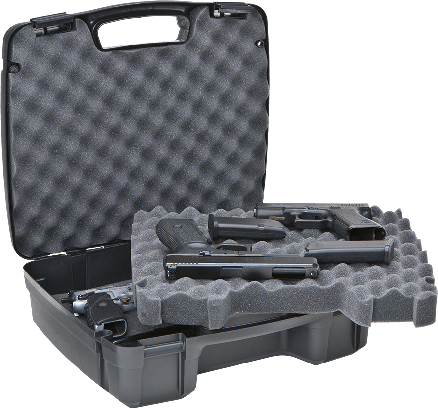 Black - Plano Se Series 4-pistol & Accessory Case (black) (1600x1067), Png Download