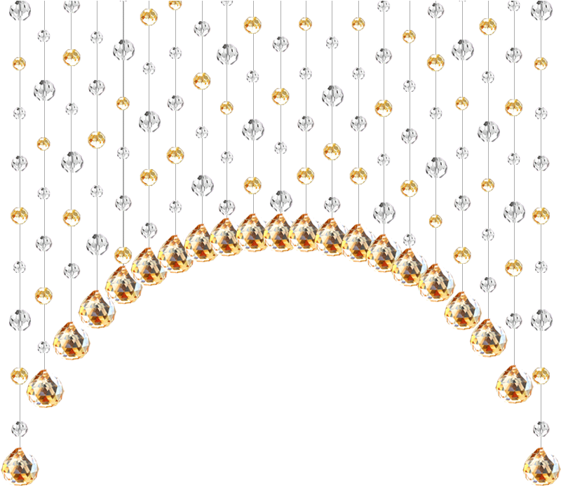 Crystal Bead Curtain Decorative Crystal Curtain Porch - Hanging Crystal Beads Png (800x800), Png Download