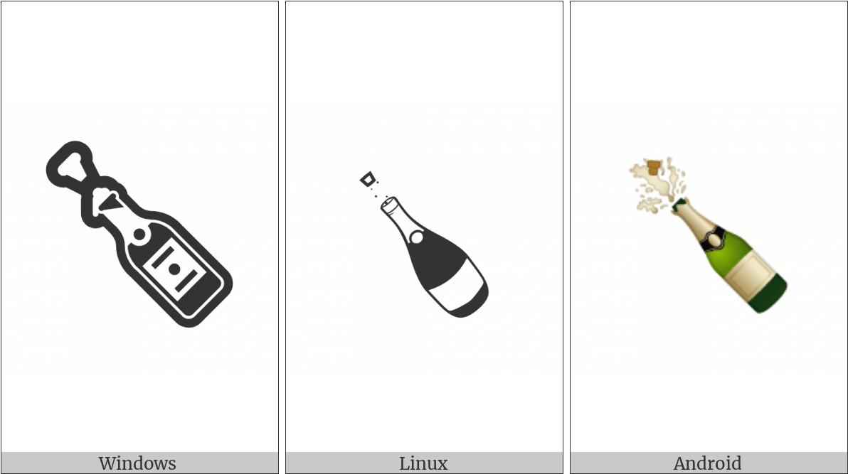Bottle With Popping Cork On Various Operating Systems - Glass Bottle (1200x675), Png Download