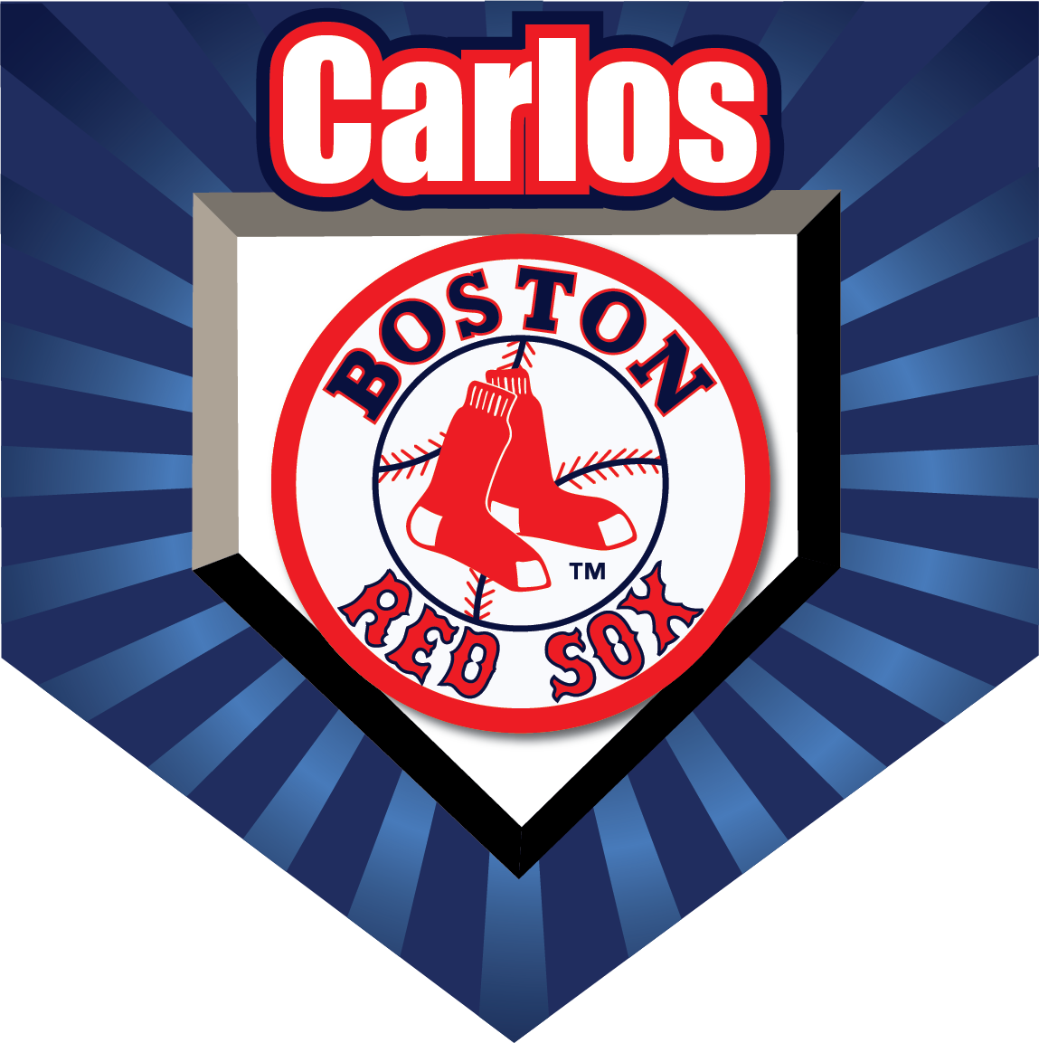 Red Sox Custom Home Plate Banner - Red Sox Game Of Thrones (1149x1153), Png Download