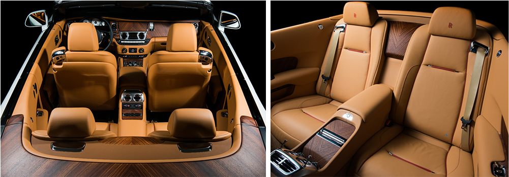 Rolls Royce Dawn Interior And Exterior Rental In Miami - Maybach 62 (1024x361), Png Download