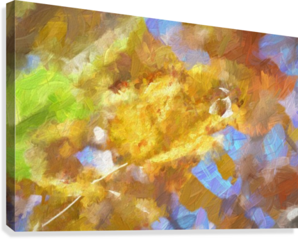 Autumn Leaves Macro 4 Abstract 1 Canvas Print - Painting (429x344), Png Download