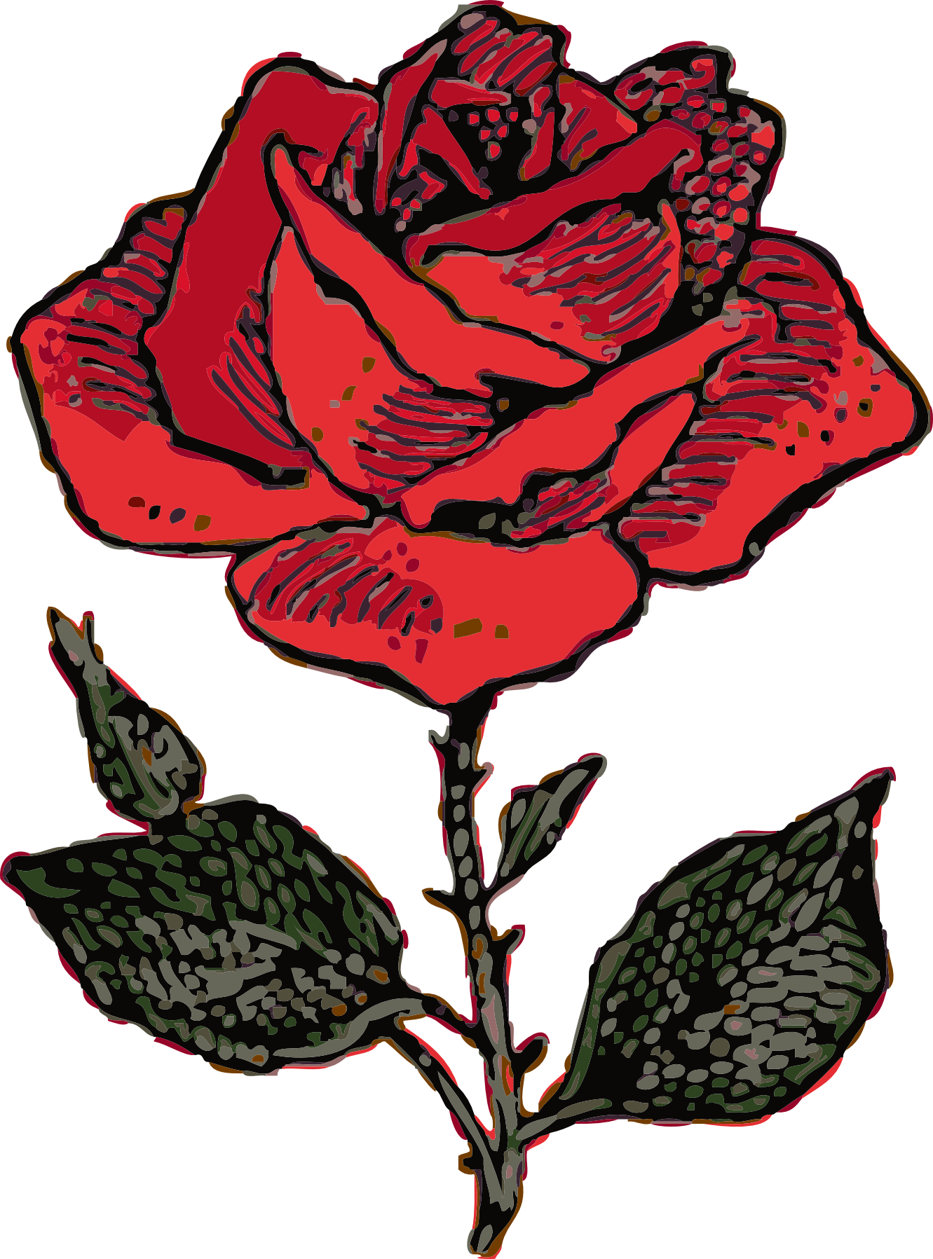 Pictures Of Roses With Vines - Coat Of Arms Rose (1331x1797), Png Download