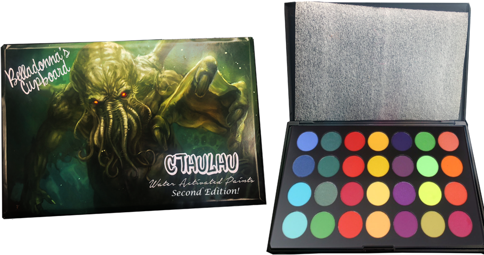 Cthulhu Water Activated Paint Palette Self Expression - Belladonna's Cupboard Cthulhu Palette (1024x619), Png Download