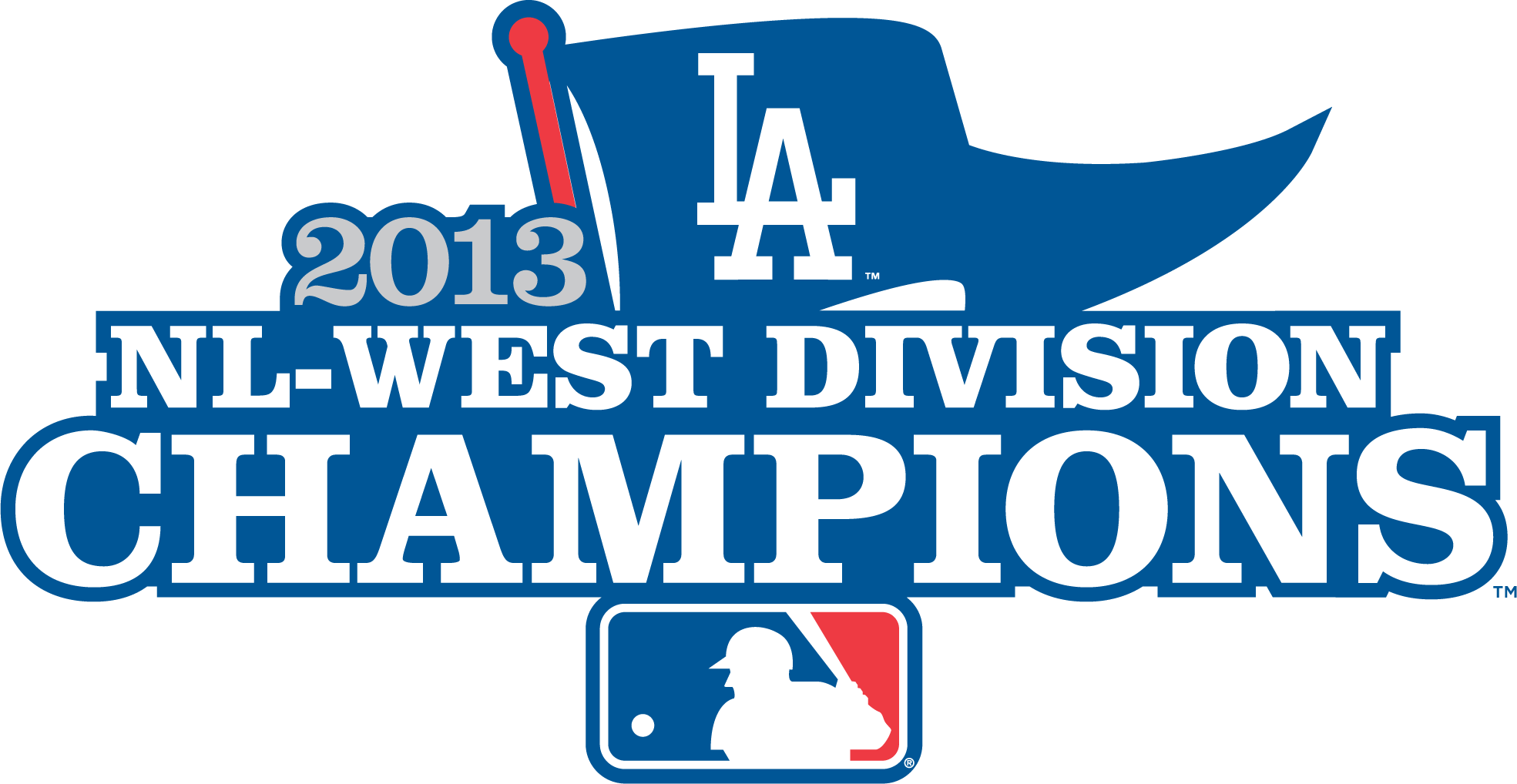 Dodgers Nl West Champions Logo - Dodgers Nl West Champions (1969x1018), Png Download