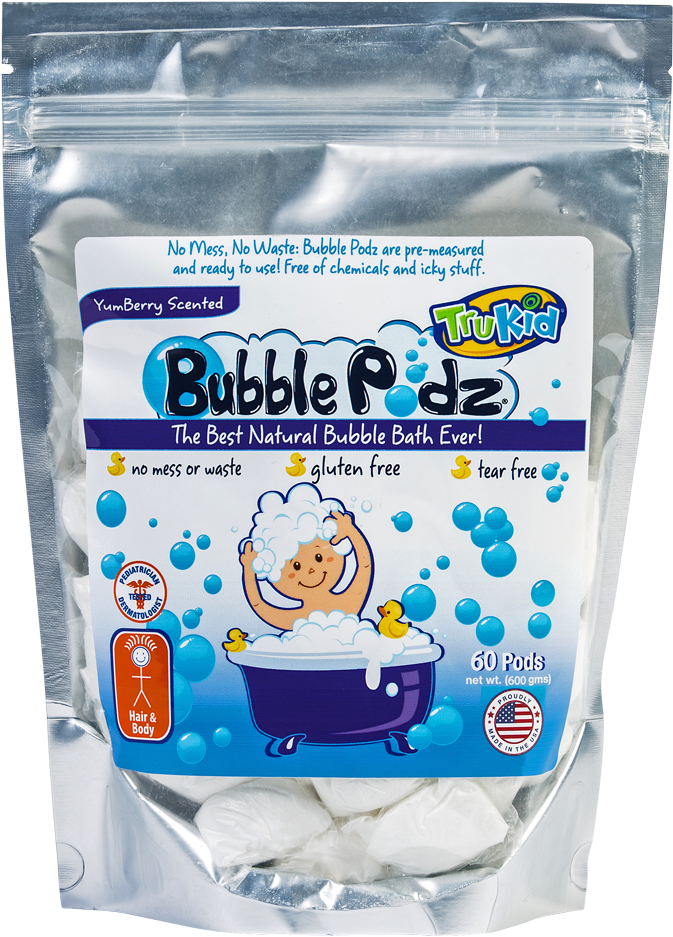 Trukid Bubble Podz, Yumberry Scented Bubble Bath, 60 - Trukid Bubble Podz, Yumberry, 24 Count (1000x1000), Png Download
