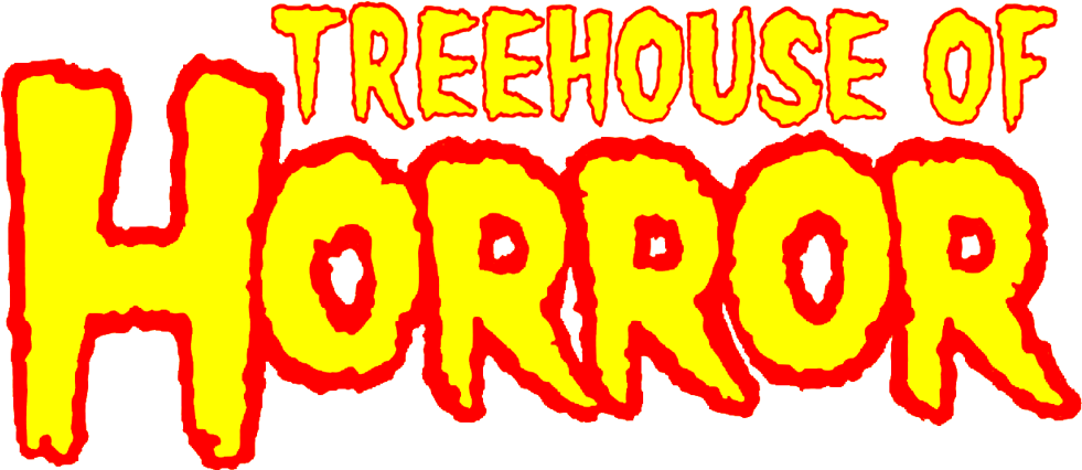 The Simpsons Treehouse Of Horror Logo - Treehouse Of Horror Logo (1000x445), Png Download