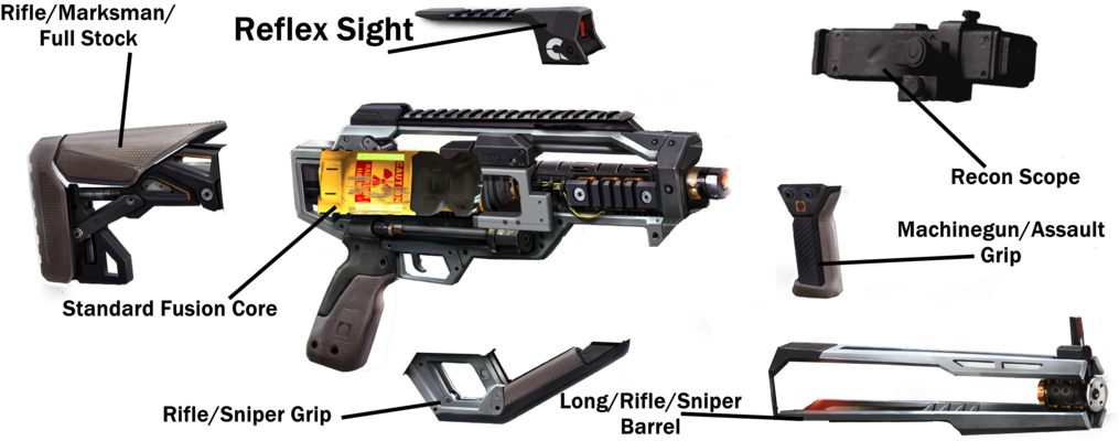 Fallout - Ae4 - Mockup - - - - Part - Firearm (1024x409), Png Download