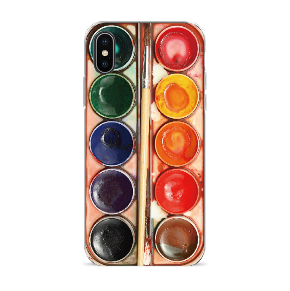 Watercolor Set Phone Case (1000x1000), Png Download