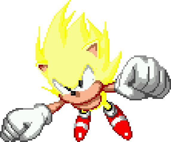 Fire Gif Png Download - Super Sonic (572x474), Png Download