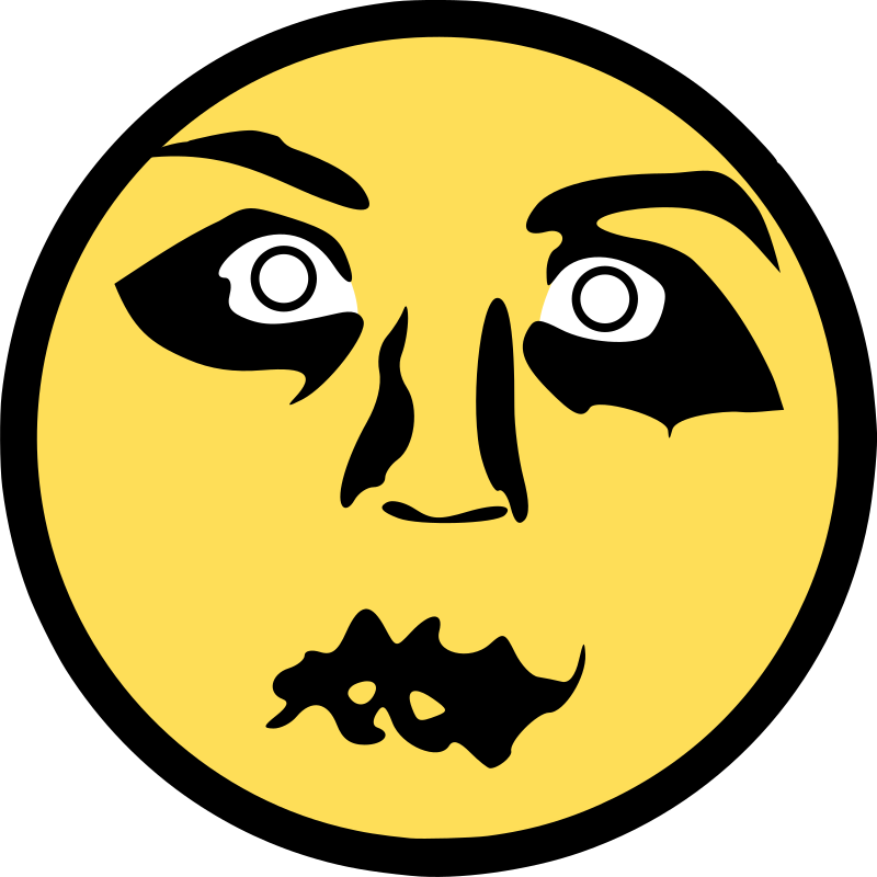 Smiley Emoticon Face Drawing - Big Creepy Smile Transparent (750x750), Png Download