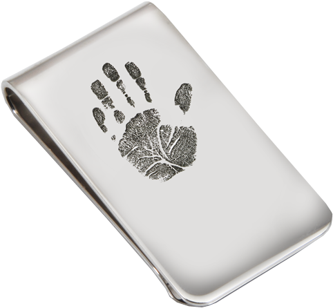Wholesale Baby Handprint Money Clip - Sterling Silver Money Clip Style (500x500), Png Download