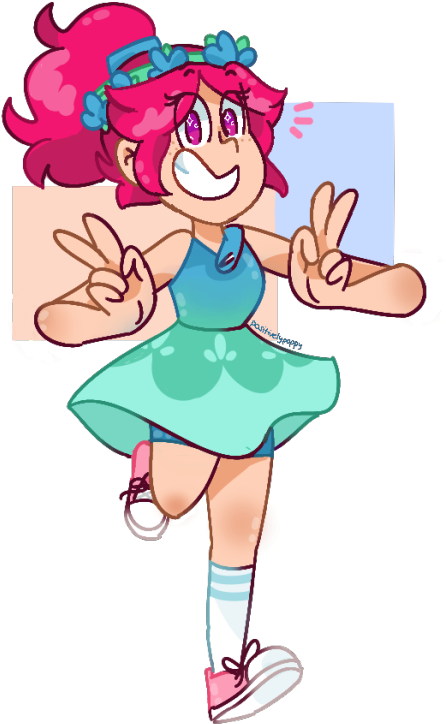 “my Take On A Human Poppy Design I've Been Constantly - Poppy From Trolls Human (465x750), Png Download