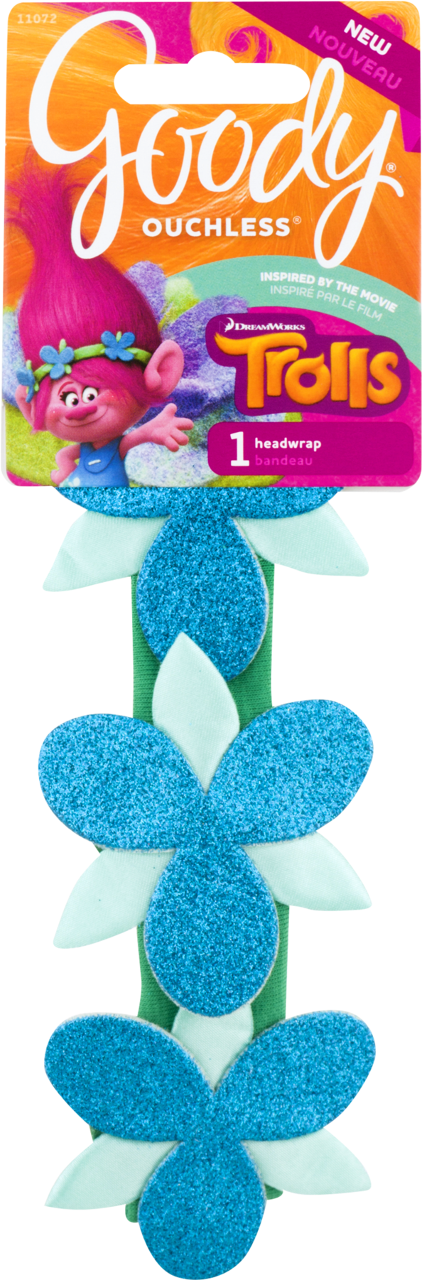 Trolls Poppy Sparkle Headband With Dreamworks Trolls - Goody Trolls Poppy Flower Sparkle Headwrap, Girl's, (1800x1800), Png Download