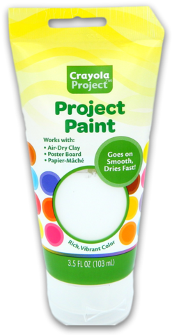 Crayola Project Paint, White, - Crayola Project Paint 3.5 Fl Oz Black (480x480), Png Download