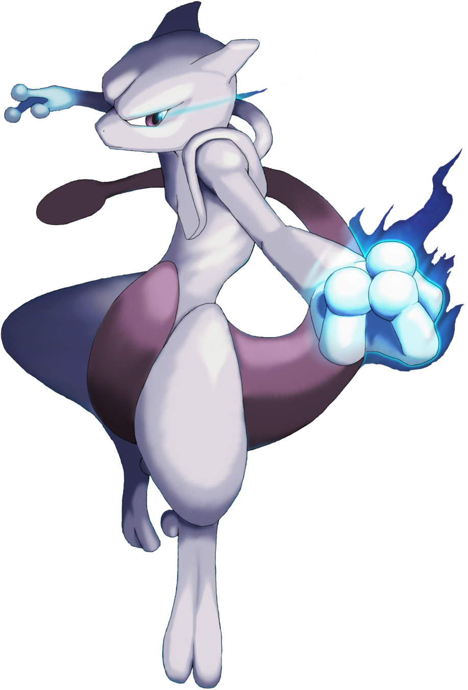 Mewtwo Pokemon - Pokemon Mewtwo Png (1024x1383), Png Download