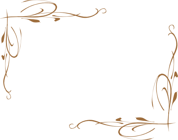Decorative Corners Clipart - Green Vine Border (600x472), Png Download