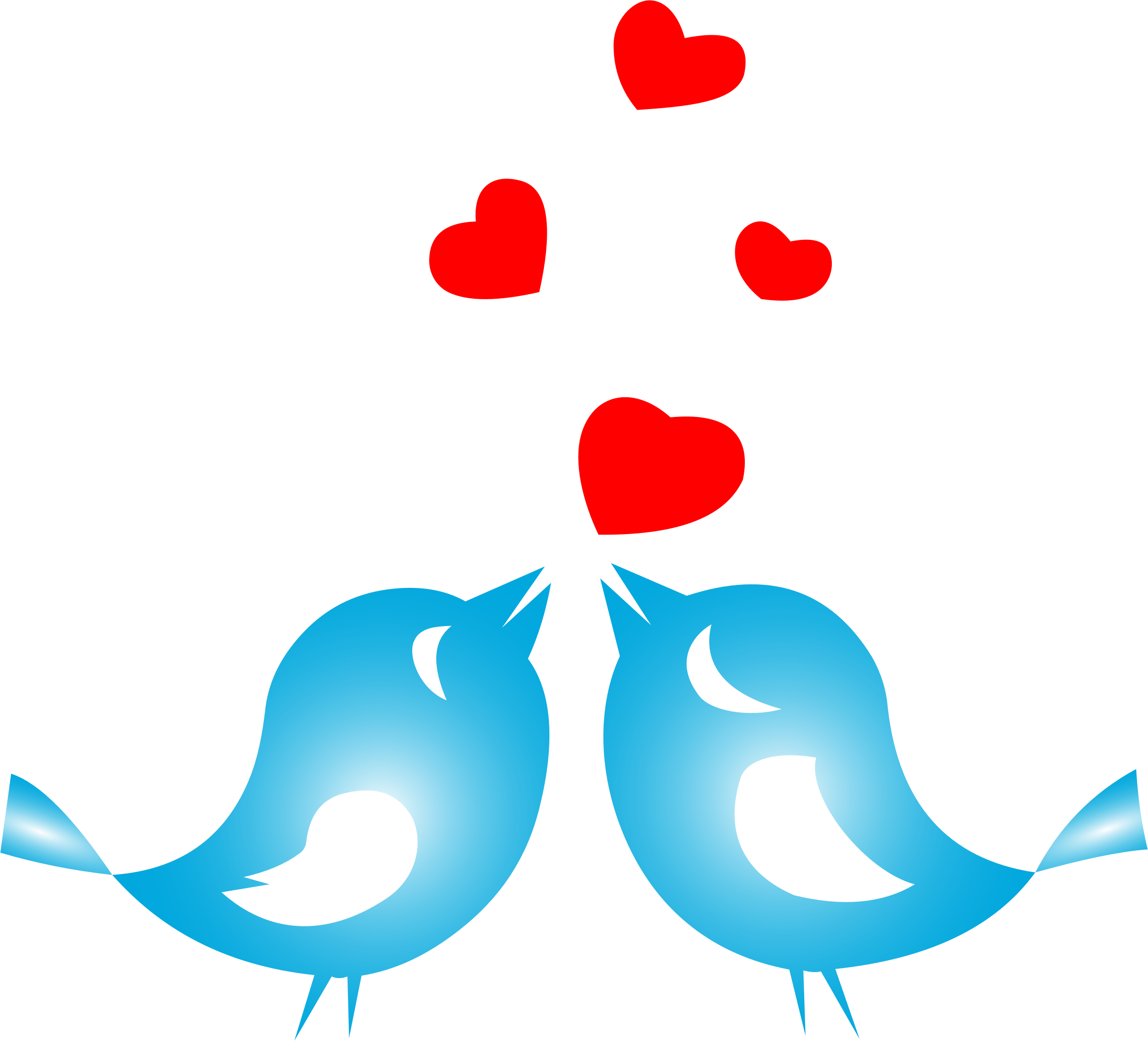 This Free Icons Png Design Of Colored Love Birds With (2284x2070), Png Download