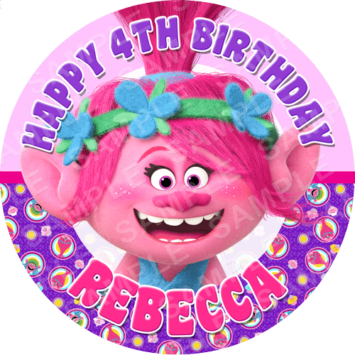 Poppy Trolls Edible Cake Topper - Meet The Trolls Jigsaw Book By Five Mile (500x500), Png Download