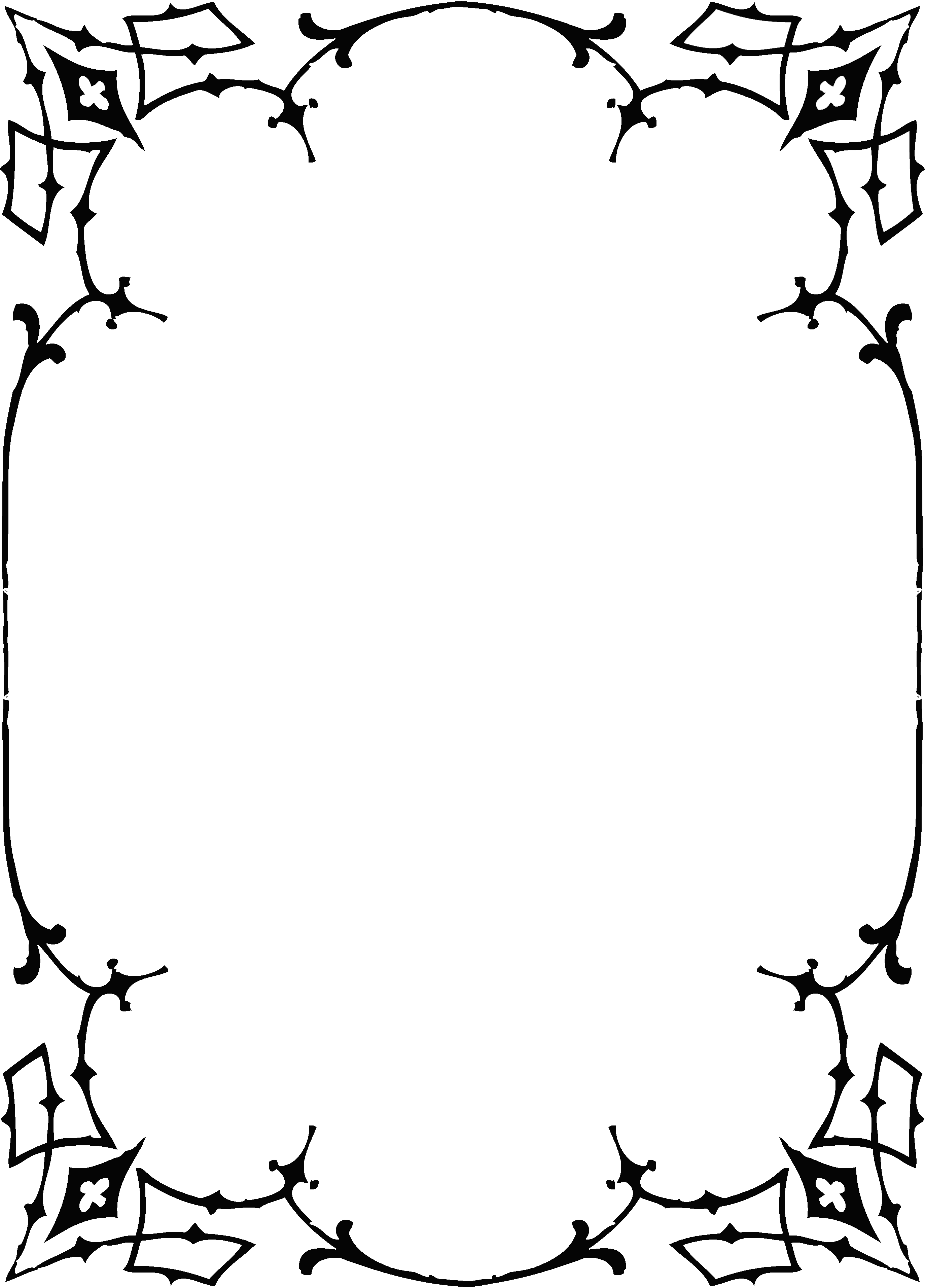 Transparent Frames And Borders - Paper Borders No Background (2749x3828), Png Download