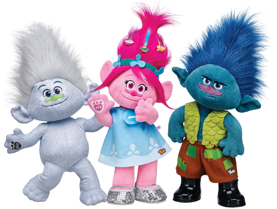 Build A Bear Workshop Trolls (967x735), Png Download