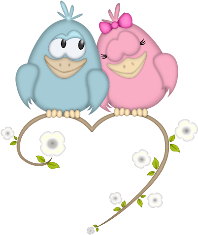 Gd Ss Love Birds - Cute Love Bird Png - Free Transparent PNG Download ...
